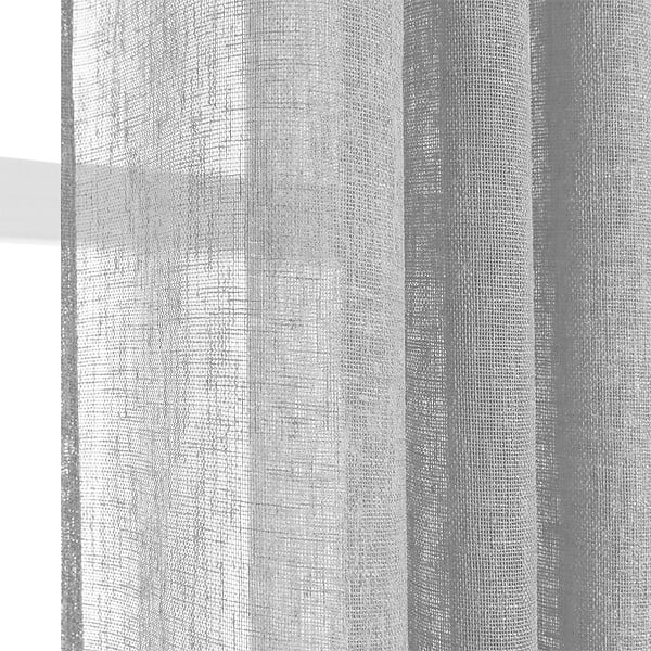 MODE DE VIE - Voilage - Effet lin - Lin - 140x240cm - large