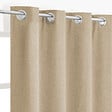 MODE DE VIE - Rideau avec oeillets - Tamisant - Polyester - Ecru - 140x250cm - vignette