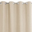 MODE DE VIE - Rideau avec oeillets - Tamisant - Polyester - Ecru - 140x250cm - vignette
