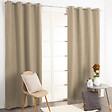 MODE DE VIE - Rideau avec oeillets - Tamisant - Polyester - Taupe - 140x250cm - vignette