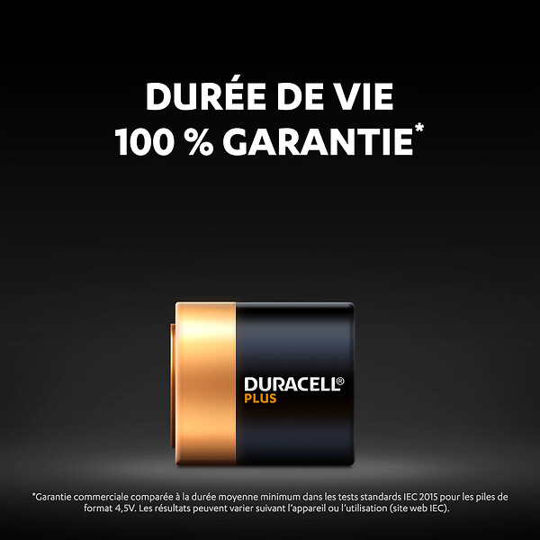 DURACELL - Piles alcalines 4.5V Duracell Plus, 3LR12 - large