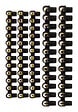 ZENITECH - Lot de 5 dominos de connexion - Noir - 3x6 + 2x10 mm² - vignette