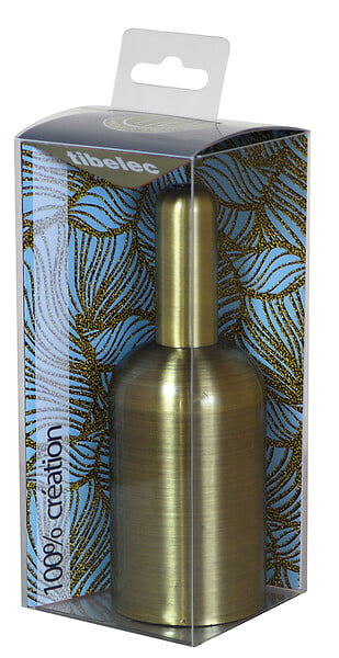 TIBELEC - Douille E27 métal bronze - large