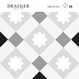 DRAEGER - Carreau adhésif petite fleur gris 15x15 cm - vignette