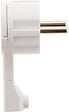 ZENITECH - Fiche électrique mâle 2P+T extraplate - Blanc - 16A - vignette