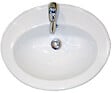 LT AQUA + - Vasque ovale encastrée porcelaine ZOE - Blanc - 41cm - vignette