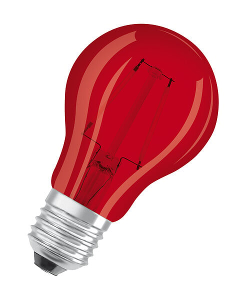 OSRAM - Ampoule LED standard - Verre - Rouge déco - E27 chaud - large