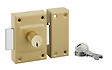 COTEKA - Verrou cambre 4 goupilles double cylindre 21x40mm 3 clés - vignette