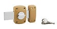 COTEKA - Verrou embouti bouton cylindre 23x30mm pêne 160mm 3 clés - vignette