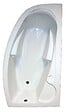 ONDEE - Baignoire angle droit accoudoirs Fany - Blanc - 160x90x55,2cm - vignette