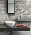 DUMAPAN - Lambris PVC Valladolid - Gris clair - L.260xl.37,5cm - vignette