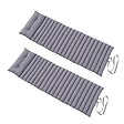 RED DECO - Lot de 2 matelas bain de soleil SORMIOU Gris Polyester 180x60CM - vignette