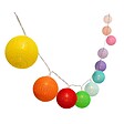 LUMISKY - Guirlande solaire MIMY COLORS 10 boules coton 3.8M - vignette