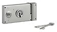 COTEKA - Serrure grille 140x82mm pêne dormant  tour 2 clés droite - vignette