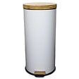KITCHEN MOVE - Poubelle à pédale inox FOREST blanc 30L - vignette