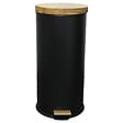 KITCHEN MOVE - Poubelle à pédale inox FOREST noir 30L - vignette