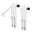 MADECO - 2 supports U17 métal renforcé blanc avec joint+extension - vignette