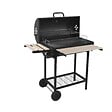 RED DECO - Barbecue fumoir au charbon de bois KENTUCKY Noir Acier inoxydable - vignette
