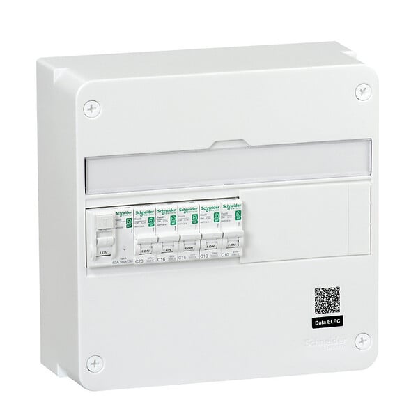 SCHNEIDER ELECTRIC - Tableau électrique équipé 1 rangée 13 modules RESI9 - large