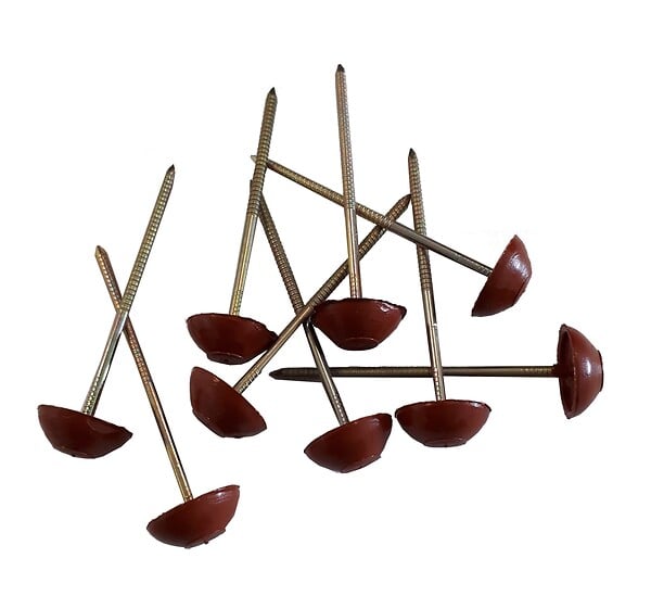 ONDOFIX - 50 pointes toiture bitume rouges - large