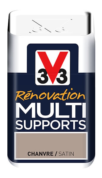 V33 PEINTURE - Peinture Rénov Multi-Supports - Chanvre Satin - 75ml - large