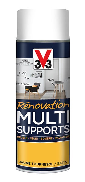 V33 PEINTURE - Bombe de peinture multi-supports - Tournesol - 400ml - large