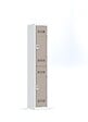 P.HENRY - Vestiaire 1 colonne de 2 cases gris perle - taupe - vignette