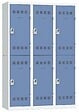 P.HENRY - Vestiaire 3 colonnes de 2 cases gris perle - vignette