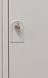 P.HENRY - Vestiaire acier industrie salissante 2 cases gris perle - vignette