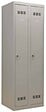 P.HENRY - Vestiaire acier 2 cases Industrie propre gris perle L60cm - vignette