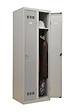 P.HENRY - Vestiaire acier 2 cases Industrie propre gris perle L60cm - vignette