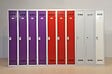 P.HENRY - Vestiaire acier 2 cases Industrie propre gris perle L60cm - vignette