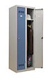 P.HENRY - Vestiaire industrie propre - 2 cases - Gris perle et bleu - vignette