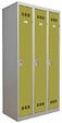 P.HENRY - Vestiaire métallique 3 cases - Gris perle et anis - 120cm - vignette
