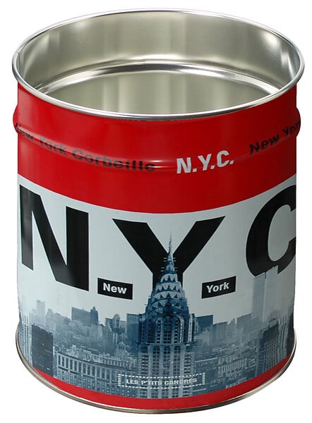P.HENRY - Pierre henry - corbeille en metal 12 litres new york - large