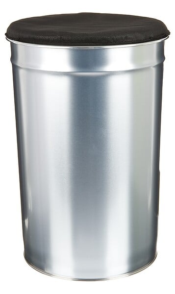 P.HENRY - Pierre henry - coffre pouf 33 litres en metal alu - large