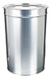 P.HENRY - Pierre henry - coffre pouf 33 litres en metal alu - vignette