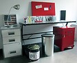 P.HENRY - Pierre henry - coffre pouf 33 litres en metal alu - vignette