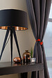 VCREATIONS - Embrasse à rideaux nouage Van Lathem 2 billes Noir 30cm - vignette