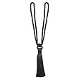 VCREATIONS - Embrasse à rideaux pompon polyester noire 56cm - vignette