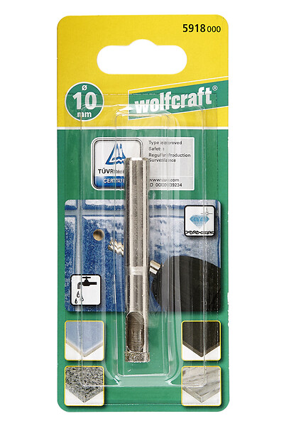 WOLFCRAFT - 1 Foret diamant carrelage P35 D 10 - large