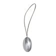 VCREATIONS - Embrasse à rideaux aimantée ovale - Résine argent - 55cm - vignette