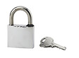COTEKA - Cadenas laiton 45mm nickel satin anse inox 2 clés - vignette