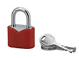 COTEKA - Cadenas disques color 30mm gaine PVC 3 clés - vignette