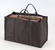 DIXNEUF - Sac à bûches en toile de jute Natureo gris - Capacité 100 kg - vignette