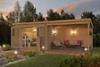 LASITAMAJA - Abri jardin bois Elody extension - L.601xH.205xP.319cm - vignette