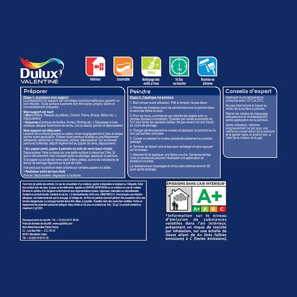 DULUX VALENTINE - Peinture Si Simple - Le Sable - Satin - 0,5L - large