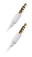 APM - Câble jack 3.5 mm stéréo - Mâle mâle - Blanc - 3 m - vignette