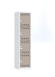 P.HENRY - Vestiaire 2 colonnes de 4 cases gris perle - taupe - vignette