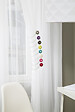 VCREATIONS - Embrasse rideaux aimantée résine beige - Van Lathem 2 pièces - vignette